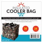 Camouflage Folding Insulated Cooler With Travel Strap