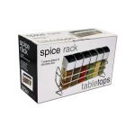 Glass bottle spice rack