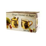 Grape Creamer and Sugar Set