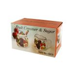 Fruit Creamer and Sugar Set