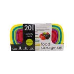 20-Piece Variety Pack Food Storage Containers Set