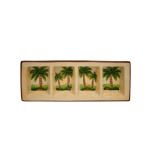 CERAMIC TRAY PALMS 5726