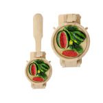 Wooden Tortilla Press with Watermelon Plaque