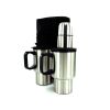 Travel thermos and mug set with carrying case