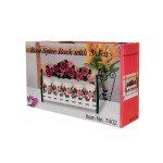 Rose Spice Rack with Shaker Jars Set