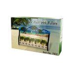 Palm Tree Spice Rack with Shaker Jars Set