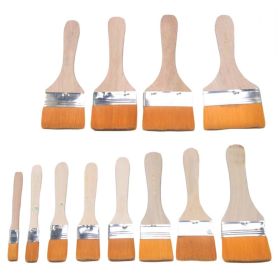 12 Pcs Assorted Size Nylon Paint Brushes Oil Painting Household Soft Bristle Cleaning Brush BBQ Sweeping Dust