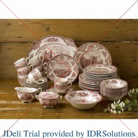 20-Piece Dinnerware Set Kitchen Plates Dinner Sets Crockery Family