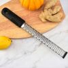 1pc Stainless Steel Lemon Zester & Cheese Grater; Fruit Scraper Planer; Kitchen Gadget