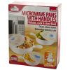 Handy Gourmet Microwave Pans with Handles Set