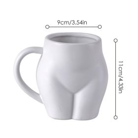 Booty Mug 3D Buttock Ceramic Coffee Mugs 520ml Tea Cup For Lover Couple Family Friend Body Mug Vase Home Decor (Color: 1, Capacity: 300ml)