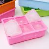 1pc Ice Cube Trays With Lid; Food Grade Silicone 6 Grid Ice Cube Mold; Flexible Easy Release Square Shaped Ice Maker; Kitchen Gadgets